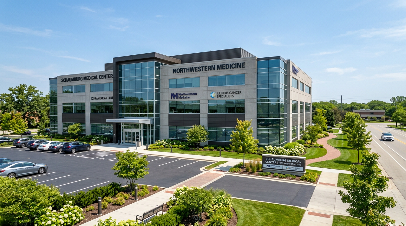 Exterior view of professional medical building in Schaumburg